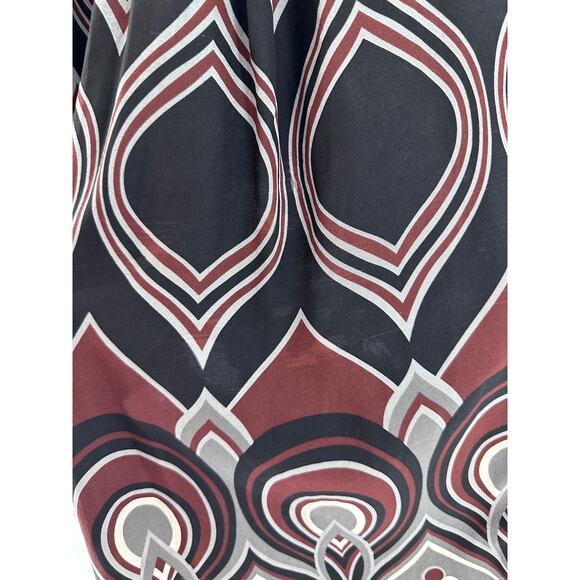 Tibi Women's sz 6 Tribal Print 100% Silk Shift Dress Tunic Mini Cap Sleeve Fall - Picture 5 of 10